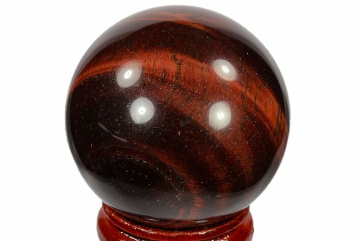 Polished Red Tiger's Eye Sphere - South Africa #116090